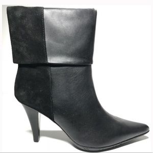 KENNETH COLE BLACK Suede Leather Ankle Boots Women